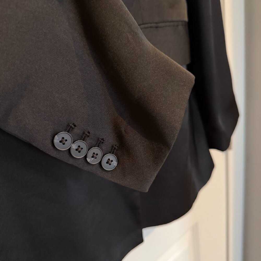 Express Shiny Polyester Blazer - Size Large - image 3